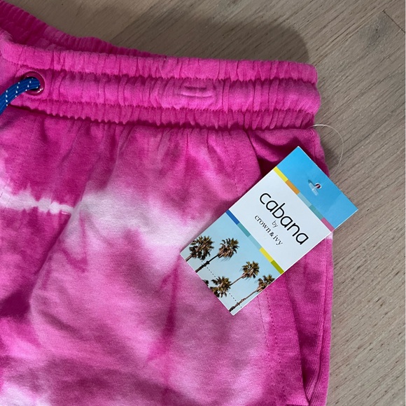 NWT Pink Tie Dye Medium Shorts, Cabana by Crown and Ivy - Picture 2 of 7